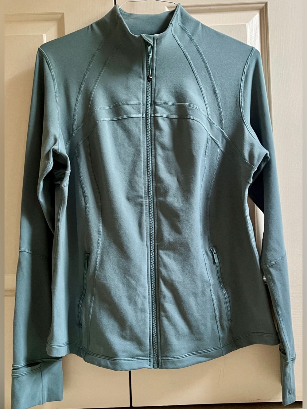 🍒LULULEMON sz 16 DEFINE Jacket TIDEWATER TEAL Blue Green *LUON